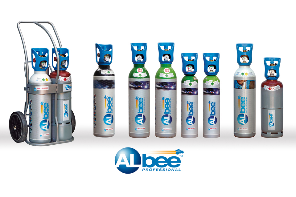Gama de botellas pequeñas ALbee Professional de Air Liquide